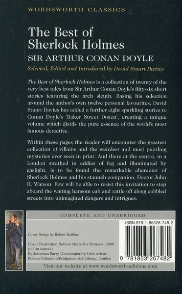 Книга The Best of Sherlock Holmes - обкладинка